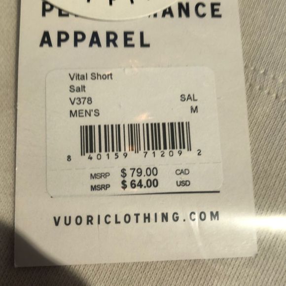 NWT ⛰ Vuori | Vital Short - Salt - Picture 10 of 12